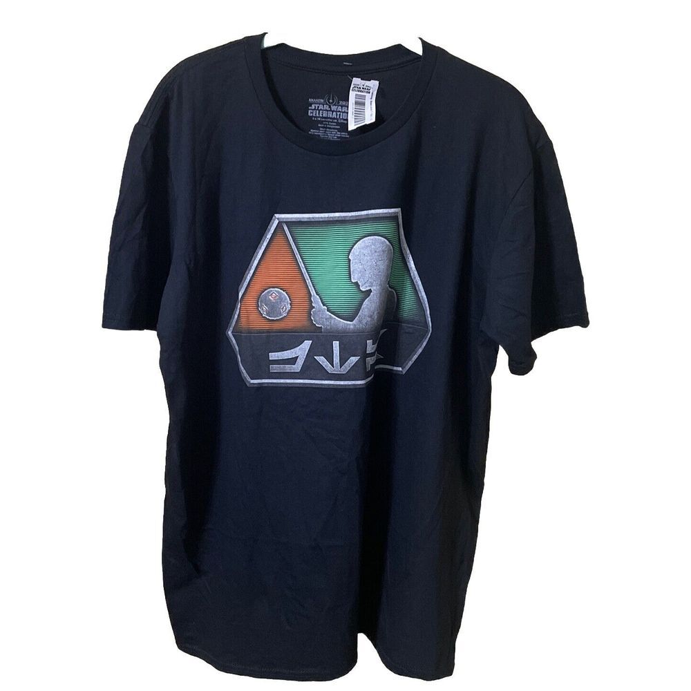 NWT✨Star Wars Celebration Anaheim T-Shirt RARE 2022‎ Disney Black Size Large